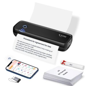 Portable A4 Printer, Bluetooth, Inkless
