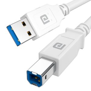Portronics PrintLink 1.5 Printer Cable with USB Type-A to USB Type-B Male Connectors, 1.5 Meters