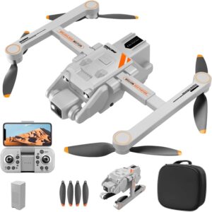 Drone with Dual Camera 1080P for Beginners, RC Quadcopter Foldable